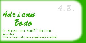 adrienn bodo business card